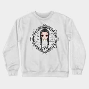 introvert girl in love on wednesday morning CIRCLE Crewneck Sweatshirt